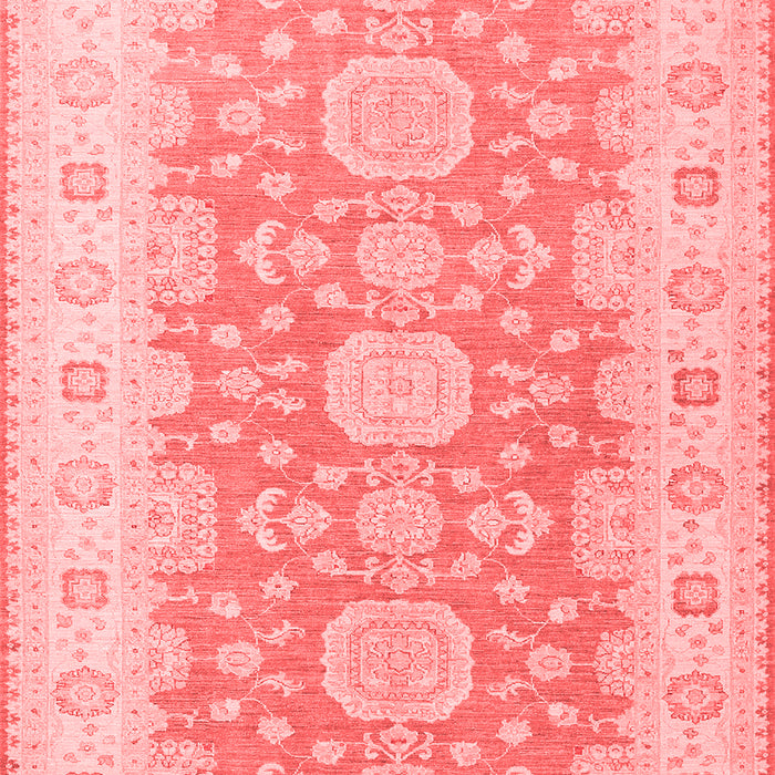 Machine Washable Oriental Red Traditional Rug, wshtr1800red