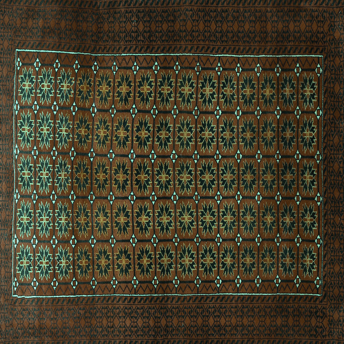 Square Persian Turquoise Traditional Rug, tr1801turq