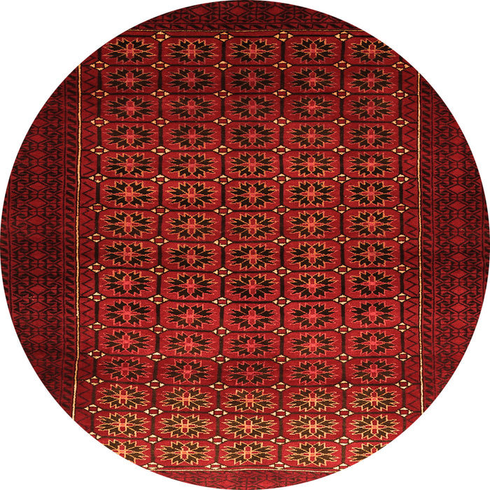 Square Persian Orange Traditional Rug, tr1801org