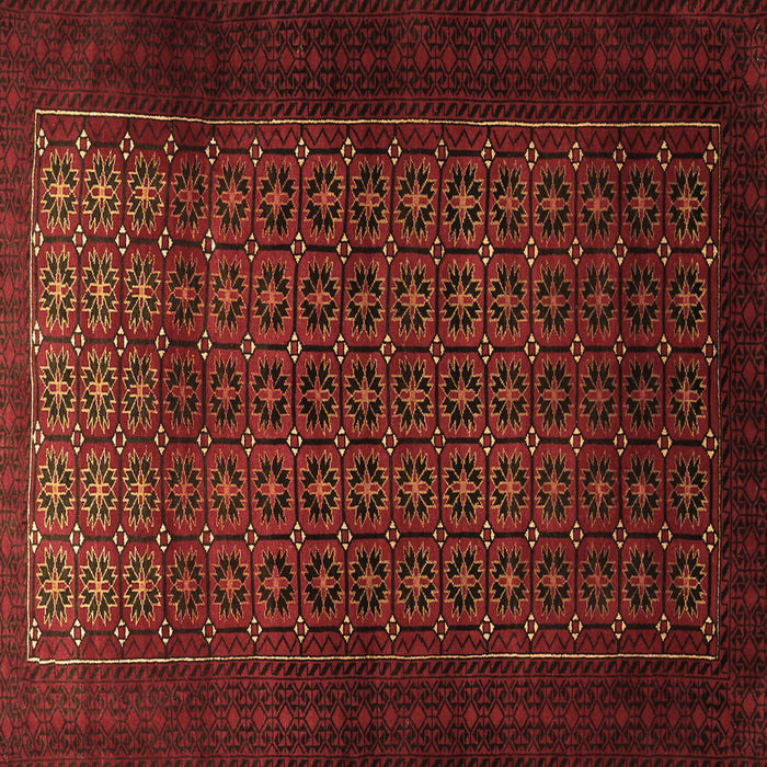 Square Persian Brown Traditional Rug, tr1801brn