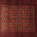 Square Persian Brown Traditional Rug, tr1801brn