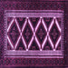 Square Persian Purple Traditional Rug, tr1802pur