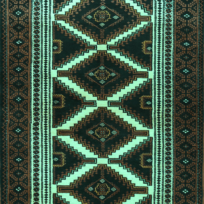 Machine Washable Persian Turquoise Traditional Area Rugs, wshtr1802turq