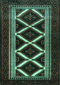 Persian Turquoise Traditional Rug, tr1802turq