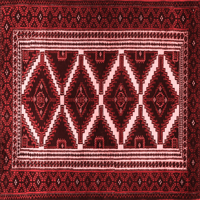 Machine Washable Persian Red Traditional Rug, wshtr1802red