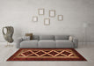 Machine Washable Persian Orange Traditional Area Rugs in a Living Room, wshtr1802org