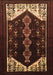 Machine Washable Persian Brown Traditional Rug, wshtr1803brn