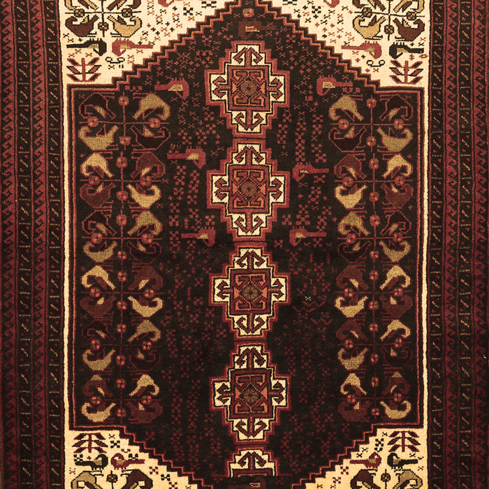Machine Washable Persian Brown Traditional Rug, wshtr1803brn