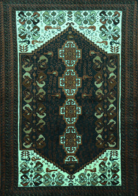 Persian Turquoise Traditional Rug, tr1803turq