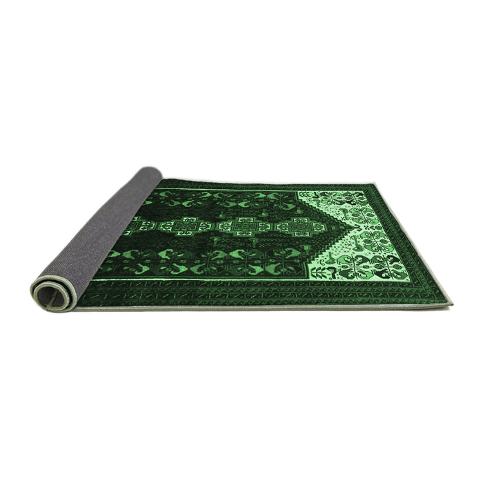 Sideview of Persian Emerald Green Traditional Rug, tr1803emgrn