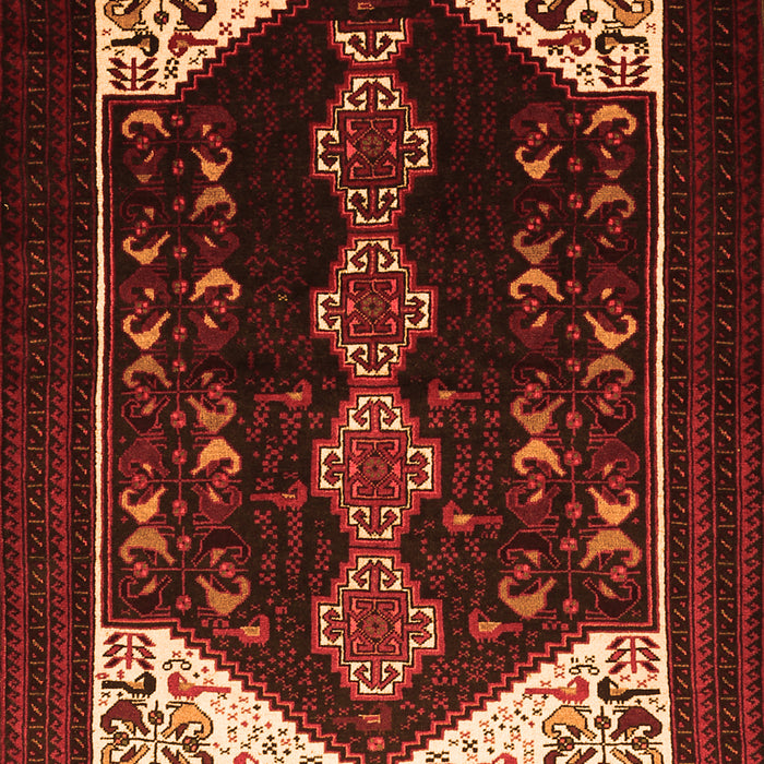 Serging Thickness of Machine Washable Persian Orange Traditional Area Rugs, wshtr1803org