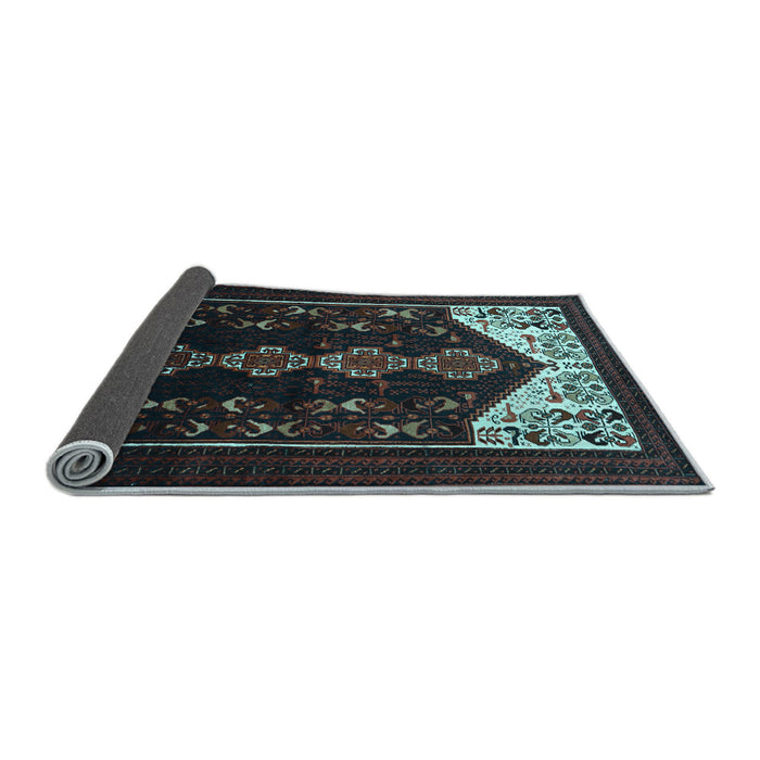 Sideview of Persian Light Blue Traditional Rug, tr1803lblu