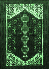 Persian Emerald Green Traditional Rug, tr1803emgrn