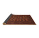 Sideview of Traditional Mahogany Brown Persian Rug, tr1804