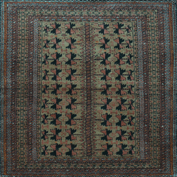 Square Persian Light Blue Traditional Rug, tr1804lblu