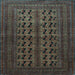 Square Persian Light Blue Traditional Rug, tr1804lblu
