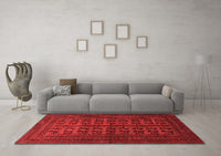 Machine Washable Persian Red Traditional Rug, wshtr1804red