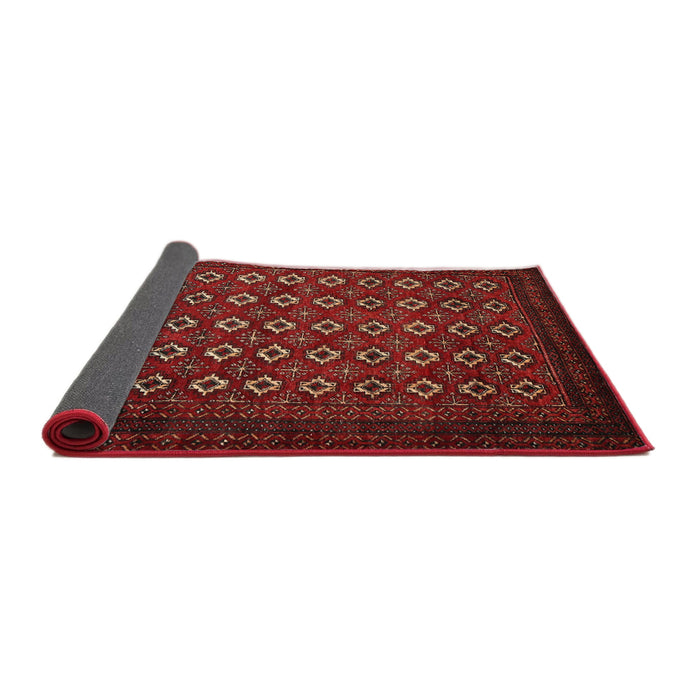 Sideview of Traditional Brown Red Persian Rug, tr1805