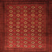 Serging Thickness of Persian Orange Traditional Rug, tr1805org