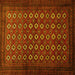 Square Persian Yellow Traditional Rug, tr1805yw