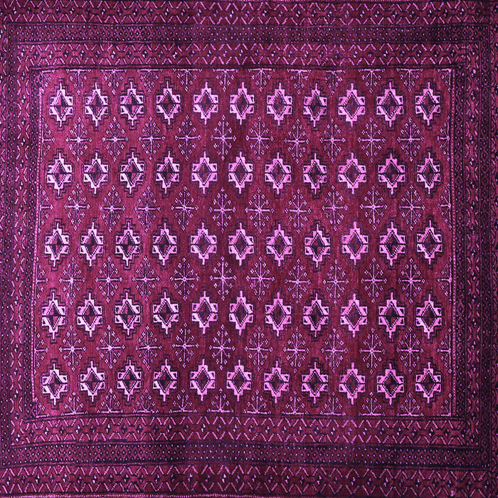 Square Machine Washable Persian Purple Traditional Area Rugs, wshtr1805pur