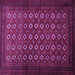 Square Machine Washable Persian Purple Traditional Area Rugs, wshtr1805pur