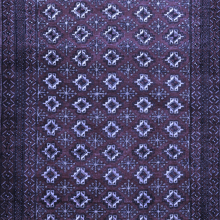 Machine Washable Persian Blue Traditional Rug, wshtr1805blu