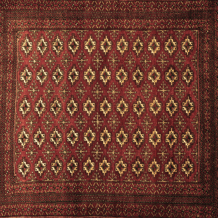 Square Persian Brown Traditional Rug, tr1805brn