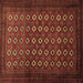 Square Persian Brown Traditional Rug, tr1805brn