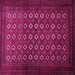 Square Machine Washable Persian Pink Traditional Rug, wshtr1805pnk