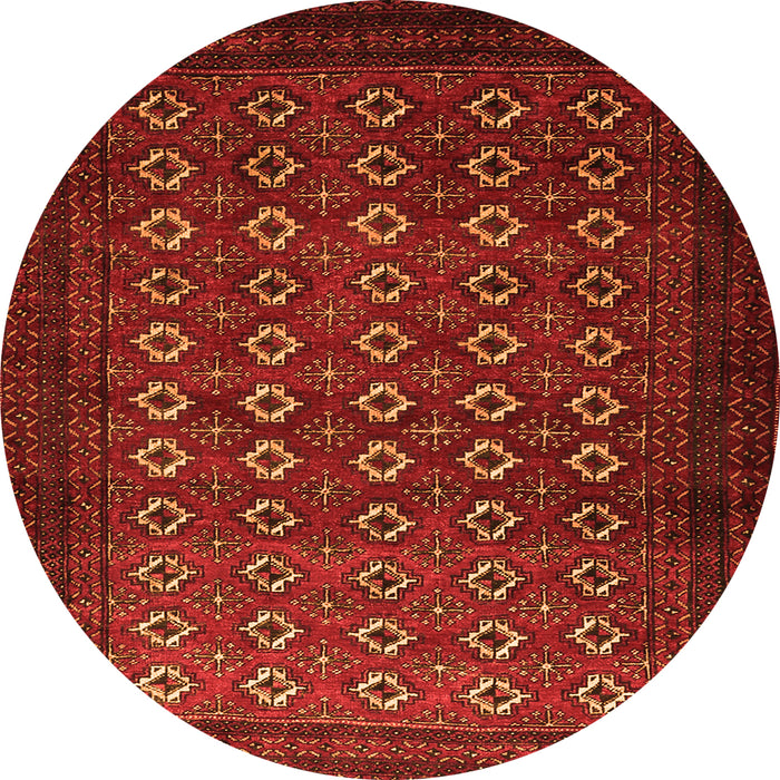 Square Persian Orange Traditional Rug, tr1805org