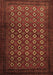 Machine Washable Persian Brown Traditional Rug, wshtr1805brn