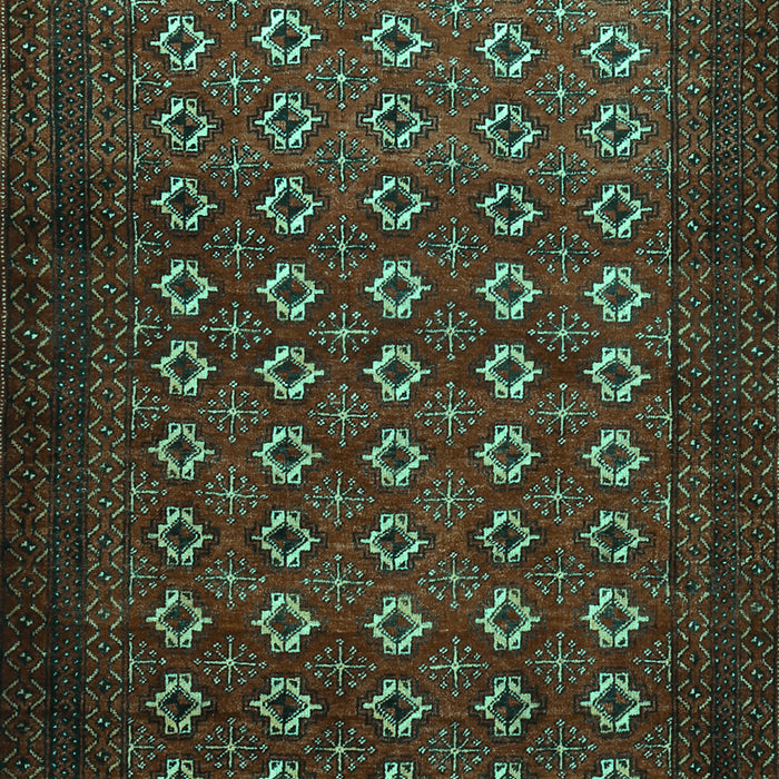 Machine Washable Persian Turquoise Traditional Area Rugs, wshtr1805turq