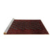 Sideview of Machine Washable Traditional Bakers Brown Rug, wshtr1806