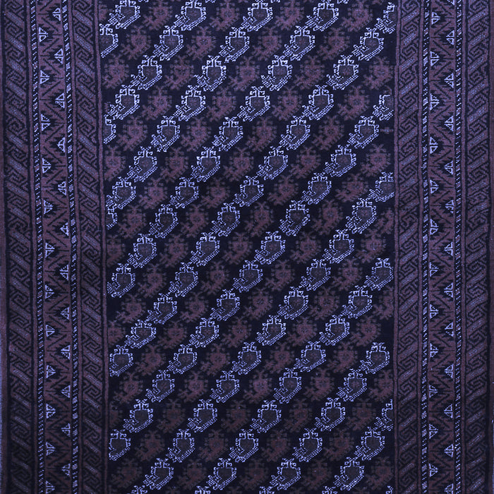 Machine Washable Persian Blue Traditional Rug, wshtr1806blu