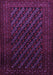 Machine Washable Persian Purple Traditional Area Rugs, wshtr1806pur