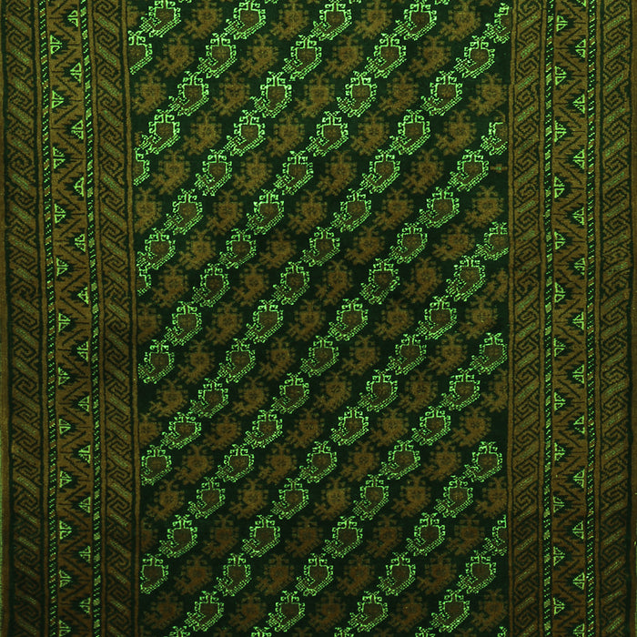 Serging Thickness of Machine Washable Persian Green Traditional Area Rugs, wshtr1806grn