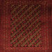 Serging Thickness of Persian Orange Traditional Rug, tr1806org