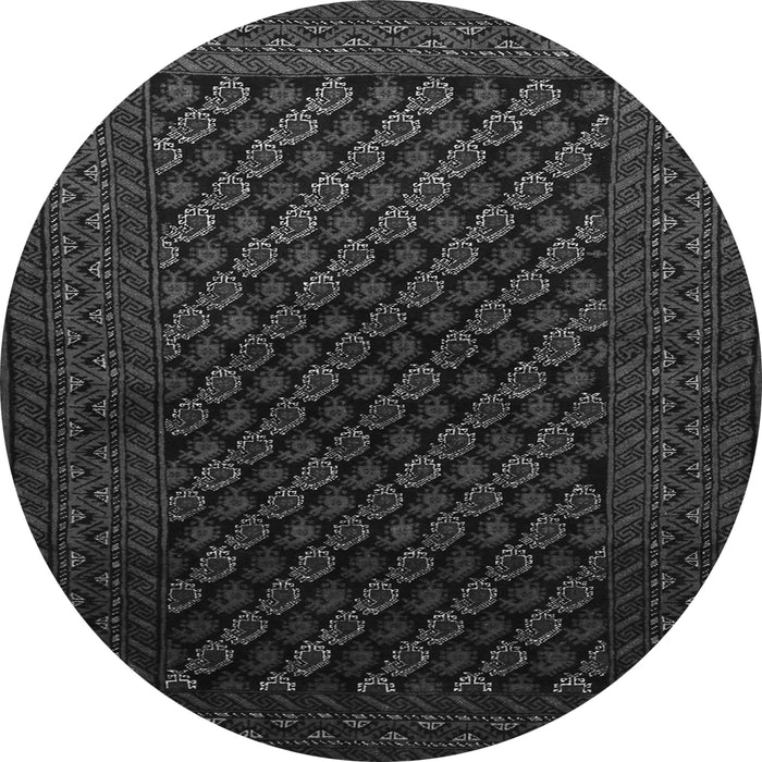 Machine Washable Persian Gray Traditional Rug, wshtr1806gry