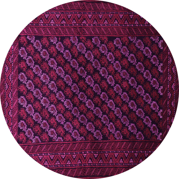 Round Persian Pink Traditional Rug, tr1806pnk