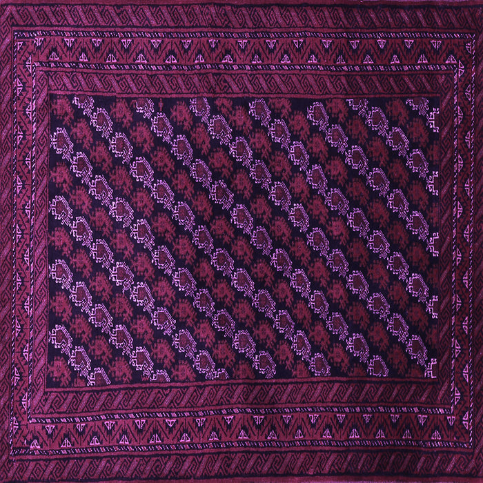 Square Machine Washable Persian Purple Traditional Area Rugs, wshtr1806pur