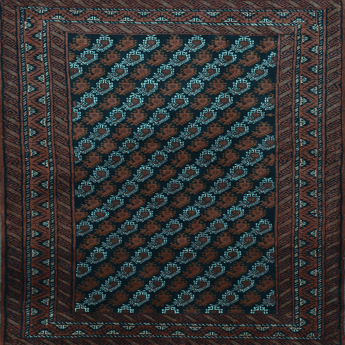Square Persian Light Blue Traditional Rug, tr1806lblu