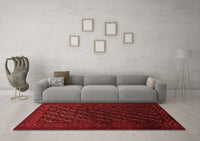 Machine Washable Persian Red Traditional Rug, wshtr1806red