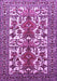 Persian Purple Traditional Rug, tr1807pur