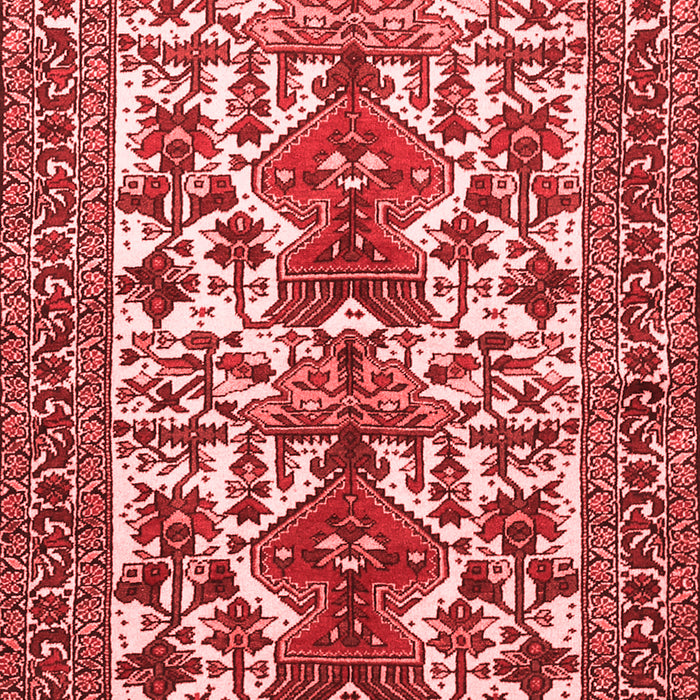 Machine Washable Persian Red Traditional Rug, wshtr1807red