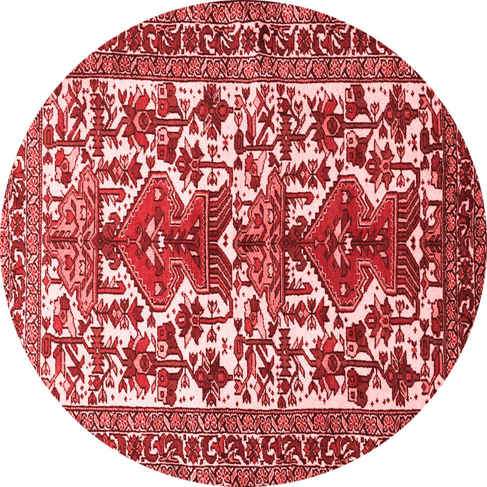 Machine Washable Persian Red Traditional Rug, wshtr1807red