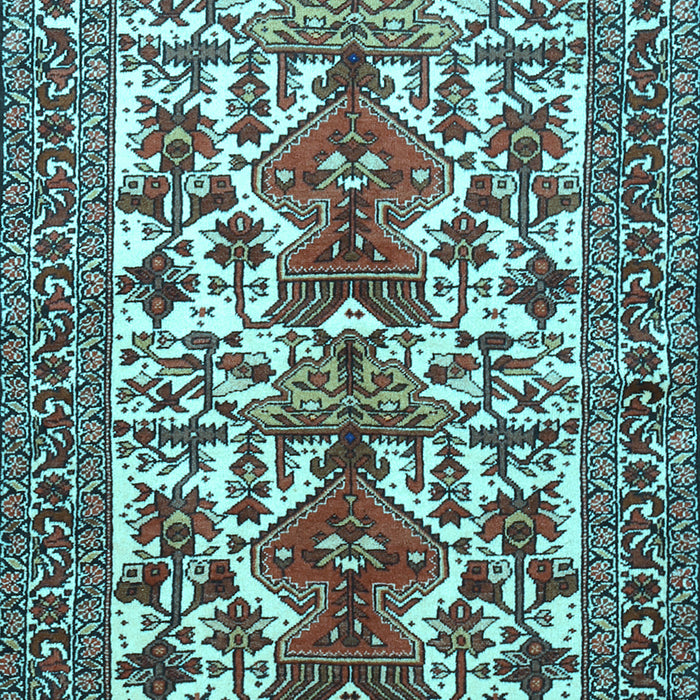 Machine Washable Persian Light Blue Traditional Rug, wshtr1807lblu