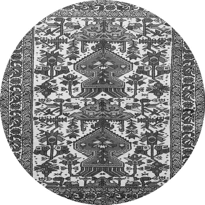 Machine Washable Persian Gray Traditional Rug, wshtr1807gry