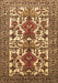 Machine Washable Persian Brown Traditional Rug, wshtr1807brn