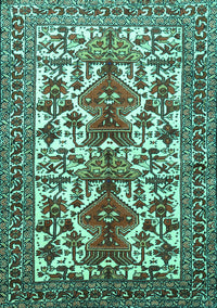 Persian Turquoise Traditional Rug, tr1807turq